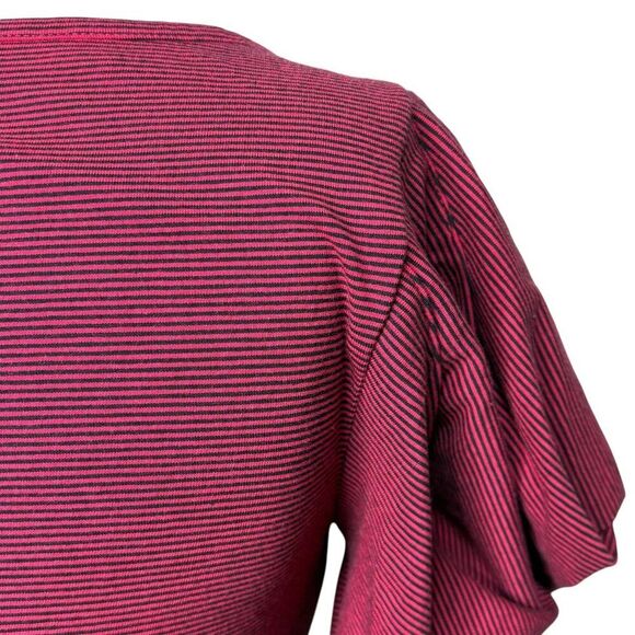 Free People Long Sleeve Puff Shoulder Cotton Top Size Small - Picture 5 of 8